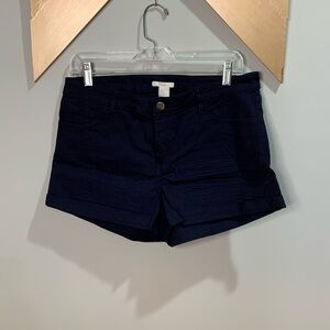 H&M navy blue blue jean shorts size 12